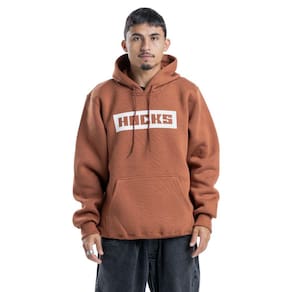 Moletom Canguru Fechado Logo Letter Hocks