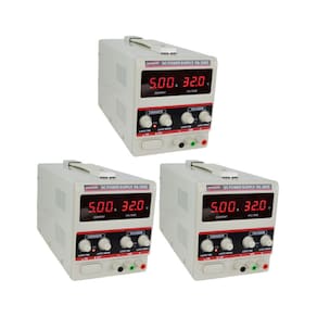 Kit 3 Fonte Alimentação Digital Tensão 32 Volts 1 Canal Corrente 5Am Laboratório Pesquisas Fa-3005 Portátil Instrutherm