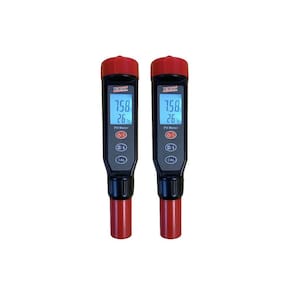 Kit 2 Medidor Ph Digital Bolso Escala 0 A 14Ph À Prova D`água Ph-1800 Portátil Instrutherm Com Estojo