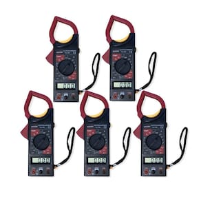 Kit 5 Alicate Volt Amperímetro Digital Tensão Continuidade Corrente Resistência Temperatura Va-760 Portátil Instrutherm