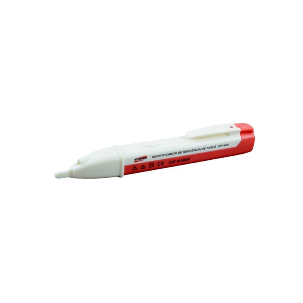 Fasímetro Identificador Sequência Fase Trifásico Escala Tensão Ac 90 A 600V Tipo Caneta Spi-400 Portátil Instrutherm