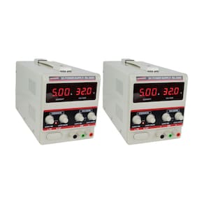 Kit 2 Fonte Alimentação Digital Tensão 32 Volts 1 Canal Corrente 5Am Laboratório Pesquisas Fa-3005 Portátil Instrutherm