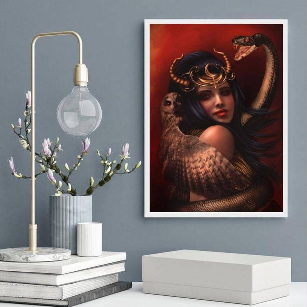 Quadro Decorativo Arquétipo Lilith 24X18Cm