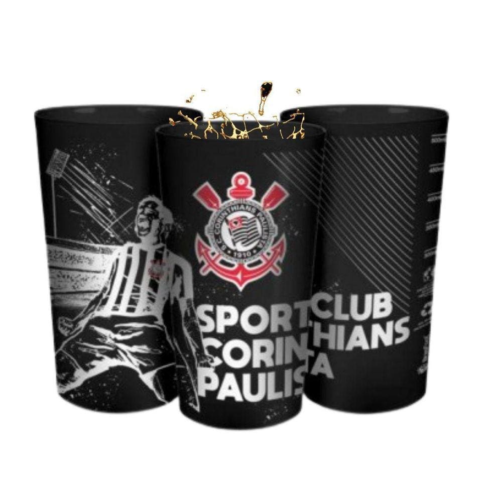 Copo Plástico Premium Grande Sport Clube Corinthians Timão