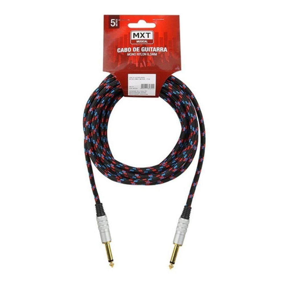 Cabo Instrumento Mono P10 Macho X P10 Macho Nylon