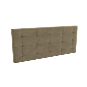 Cabeceira Estofada Kappersberg Adapt Veludo Bege 140cm