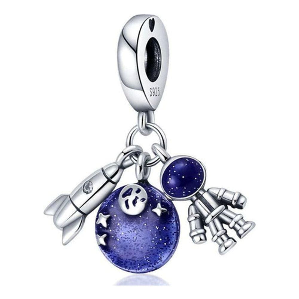 Berloque Pingente Astronauta Prata 925