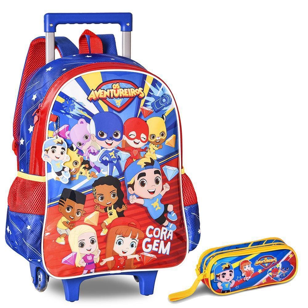 Mochila Infantil Luccas Neto 2 em 1 Rodinha