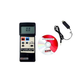 Kit Medidor Luz Ultravioleta Radiação Uva Sonda Foto-sensora Mrur-202 Portátil Software Cabo Rs-232 Comunicação Windows