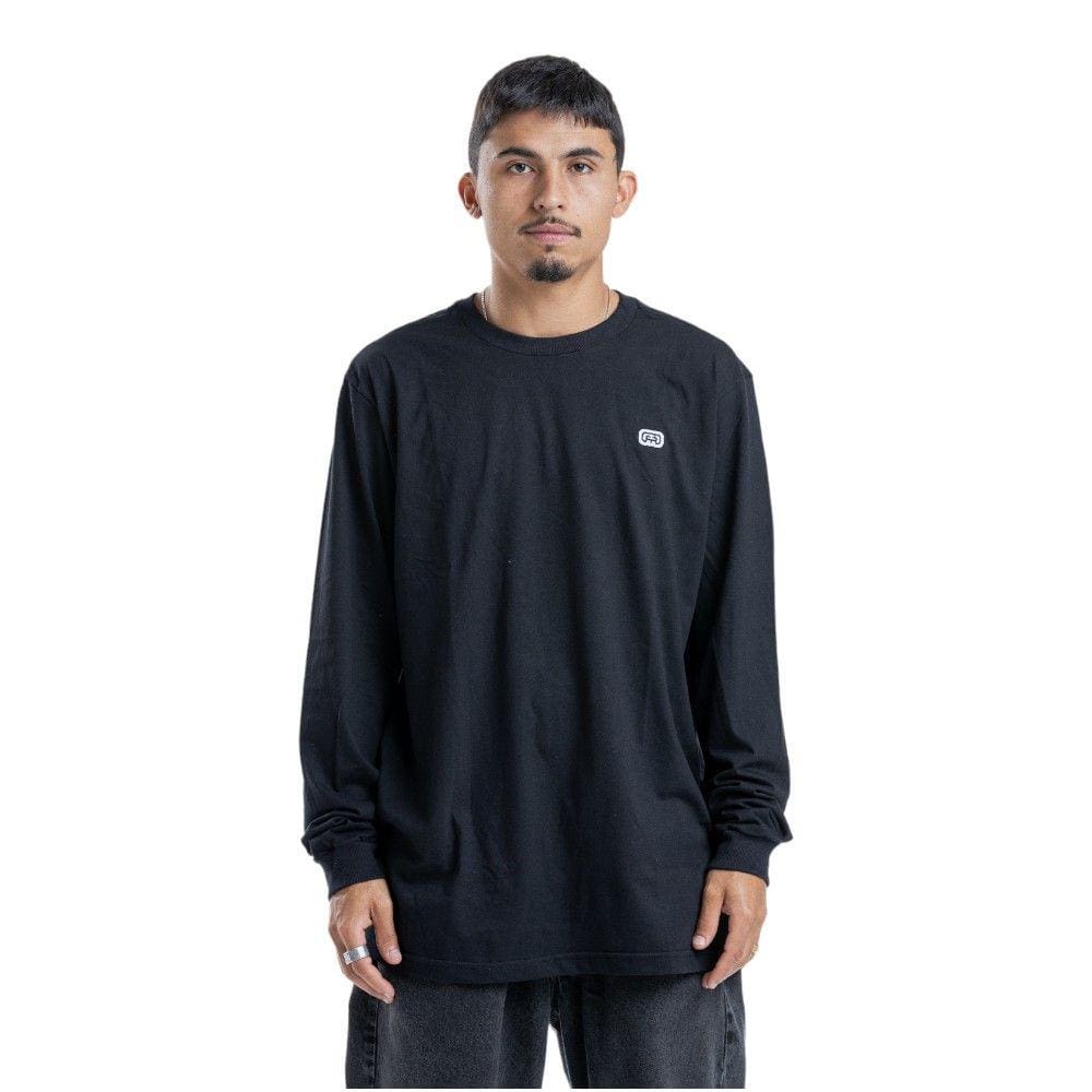 Camiseta Manga Longa Malha Hocks Preta