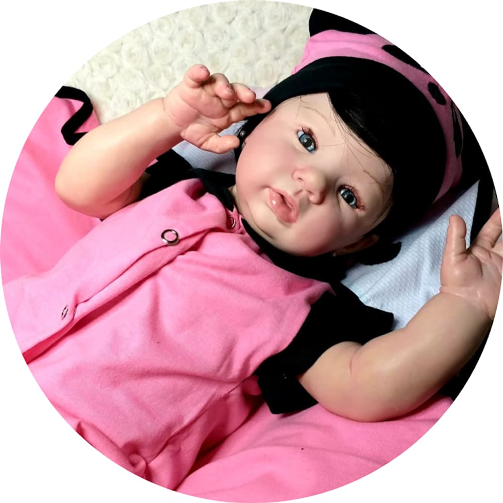 Boneca Bebe Reborn Muito Linda Realista Corpo de Pano