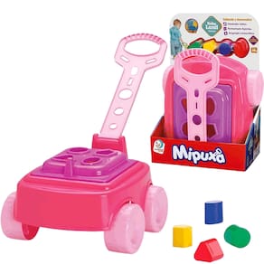 Carrinho Didático Mipuxa Rosa Formas Geométricas Cardoso