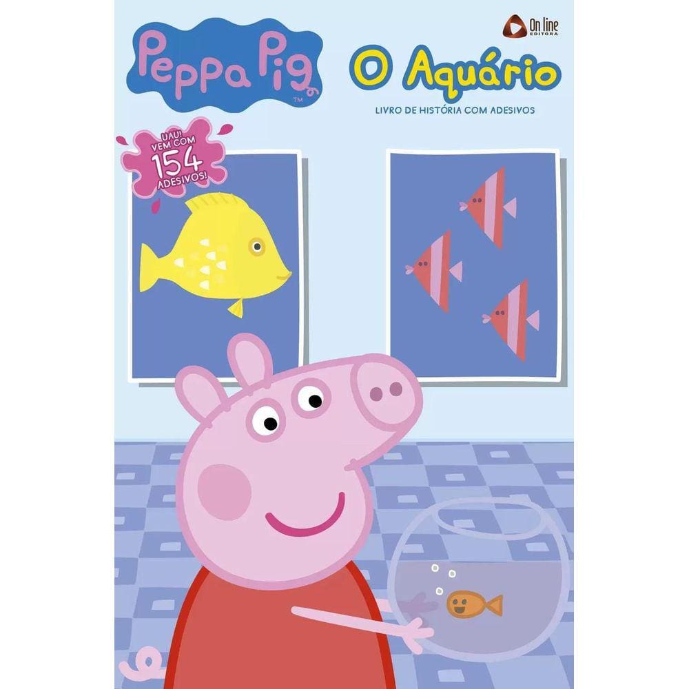 História Com Adesivos - Peppa Pig: O Aquário