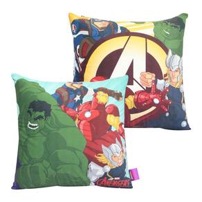 Almofada Vingadores Desenho Aveludada 40x40CM Oficial Marvel