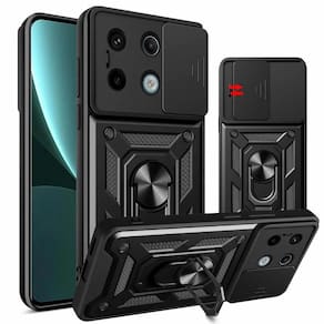Capa Capinha Case para Poco X6 5G - Protetora Resistente Anti Impacto Queda Armadura Militar Cor:Preto