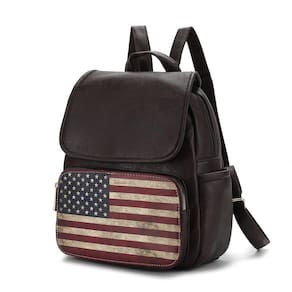 Mochila MKF Collection Regina Printed Flag Vegan Leather
