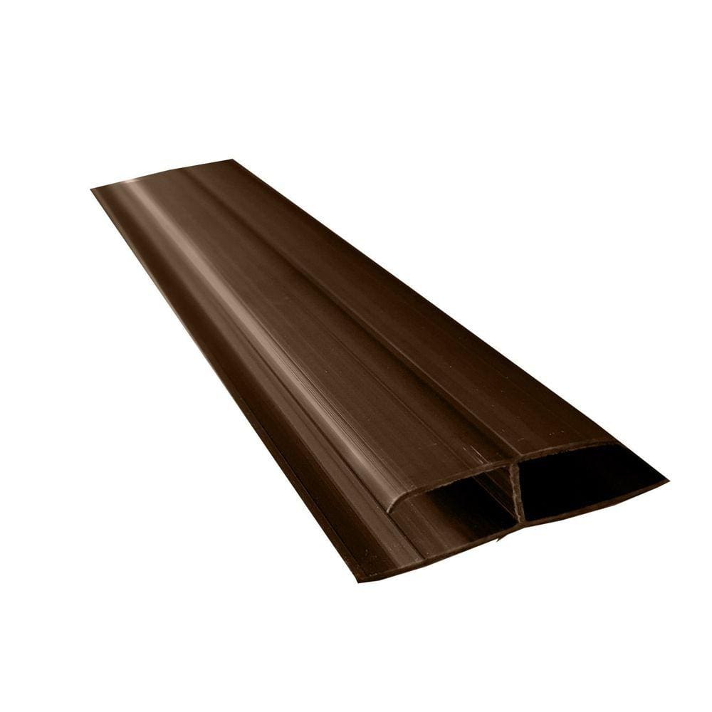 Emenda Rígida PVC Perfil H 8mmx4,5cmx3m Bariri - caixa com 5 Unidade - Mogno