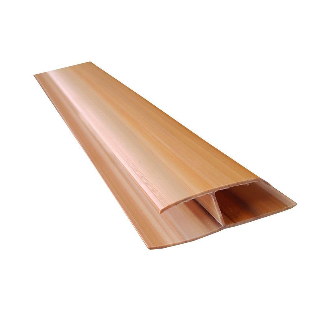 Emenda Rígida PVC Perfil H 8mmx4mmx3m Bariri - caixa com 5 Peças - Cerejeira