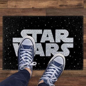 Tapete Capacho Star Wars Logo Oficial 60x40 Disney LucasFilm