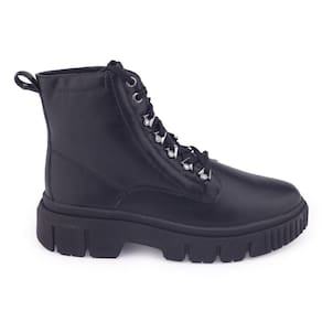 Bota Coturno Feminino Ramarim 24-99102 tratorado cadarço casual