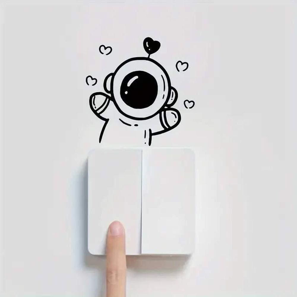 Adesivo Para Interruptor Astronauta Mod05