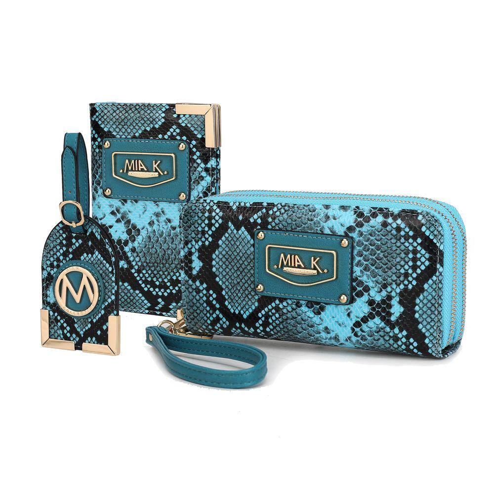 Conjunto de presentes de viagem Coleção MKF Darla Snake Vegan Leather