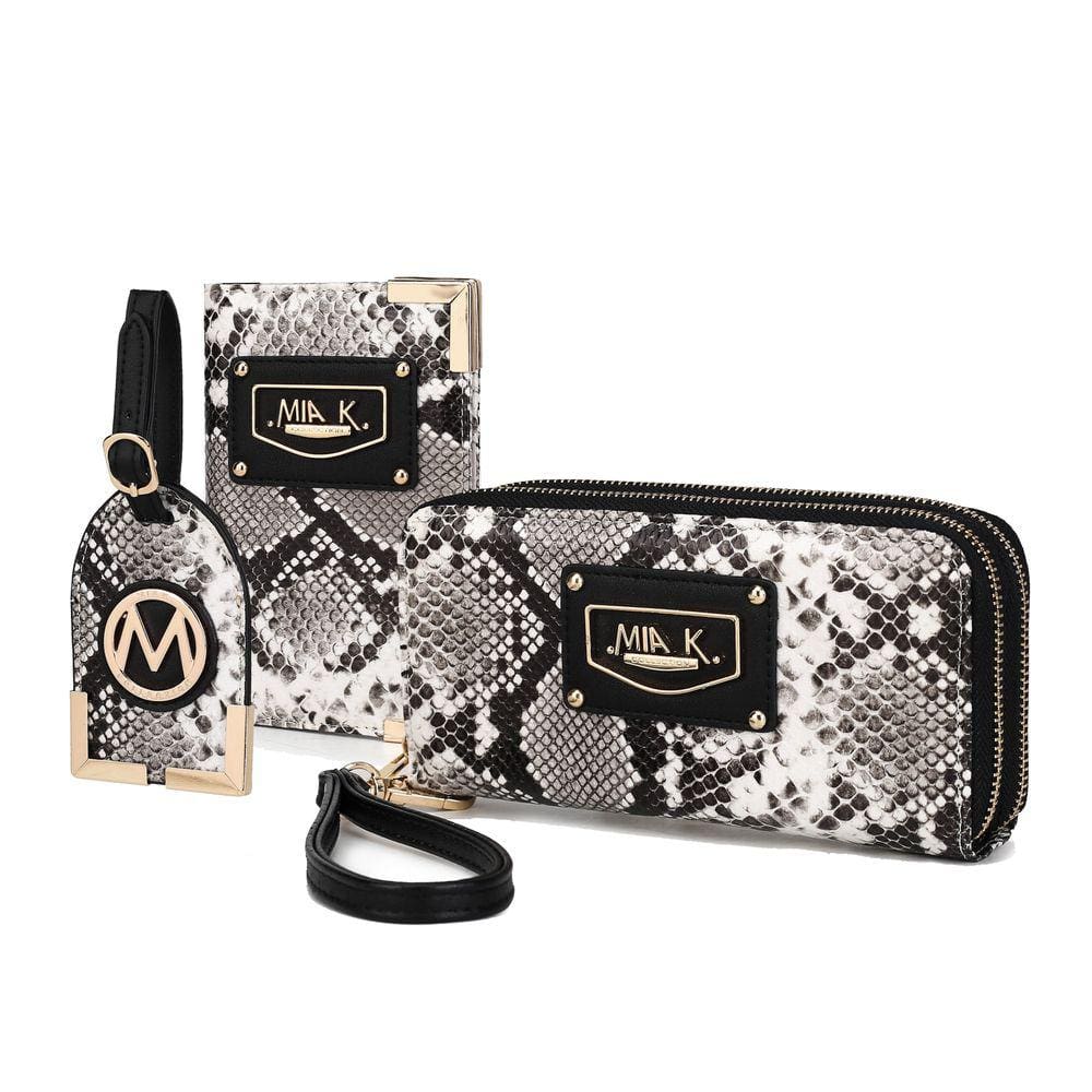Conjunto de presentes de viagem Coleção MKF Darla Snake Vegan Leather