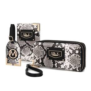 Conjunto de presentes de viagem Coleção MKF Darla Snake Vegan Leather