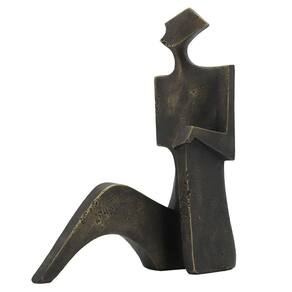 Escultura Decorativa Homem em Resina Bronze 26cm SS0270 BTC