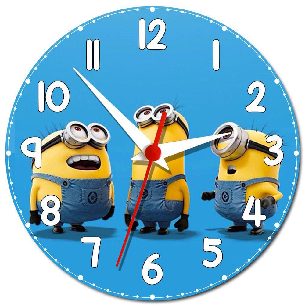Relógio de Parede Minions Personalizado