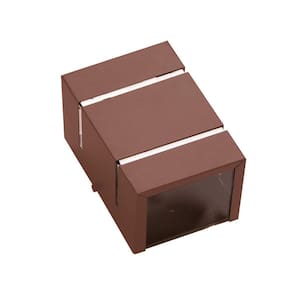 Arandela Marrom 2 Focos E 2 Frisos Parede Muro Ar1510
