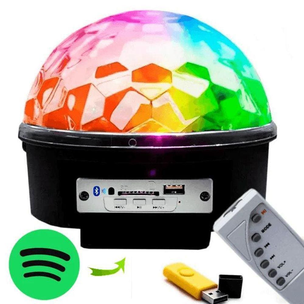 Globo Bola Maluca Bluetooth Sd Pen Drive Balada Festa