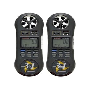 Kit 2 Termo-higro Digital Anemômetro Velocidade Termômetro Temperatura Higrômetro Umidade Thar-300 Portátil Instrutherm