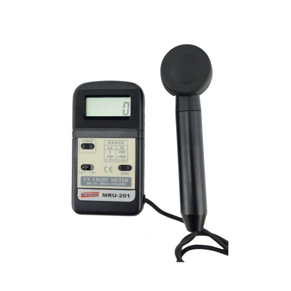 Medidor Ultravioleta Radiação Solar Sonda Foto Sensora Uva E Uvb Mru-201 Portátil Instrutherm