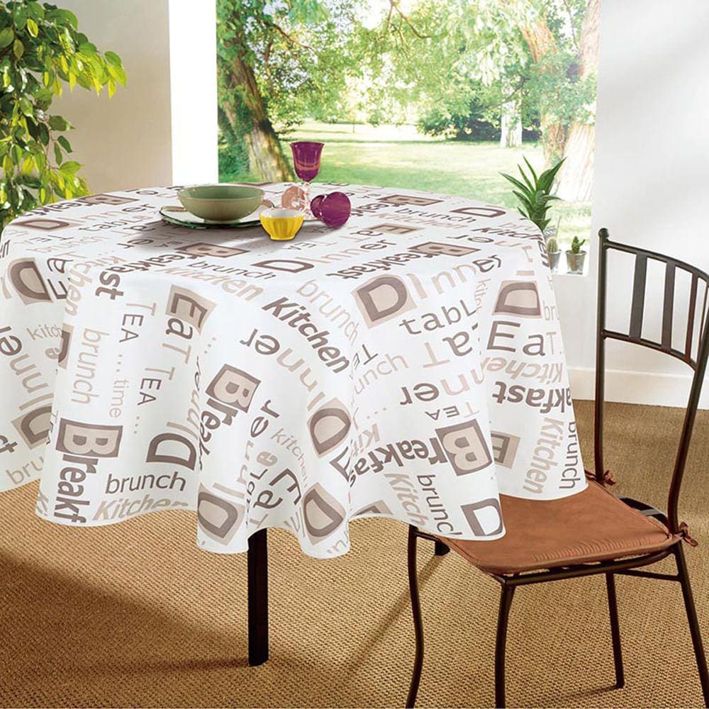 Toalha de Mesa Impermeável 6 Lugares Vizapi Barcelona 180Cm Multicolorido