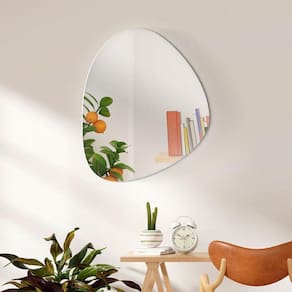 Espelho Decorativo Orgânico 60cmx50cm E01, Moderno Luxo Sala Quarto Banheiro Incolor