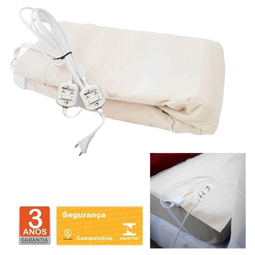 Lençol Térmico Casal 138x188cm Elétrico Tradicional 2 Temperaturas - Sulterm