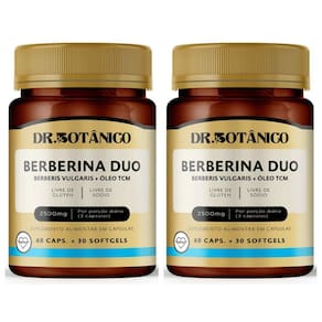 Kit 2 Un - Berberina Duo 2500Mg 90 Capsulas Dr. Botanico