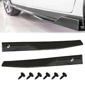 Jogo Saia Lateral Splitter Side Winglet Universal TG Poli Black piano