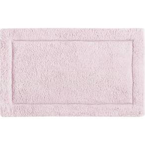 Tapete De Banheiro Quarto Corredor Algodão Retangular Vizapi Kerala 60X110Cm Rosa Pale