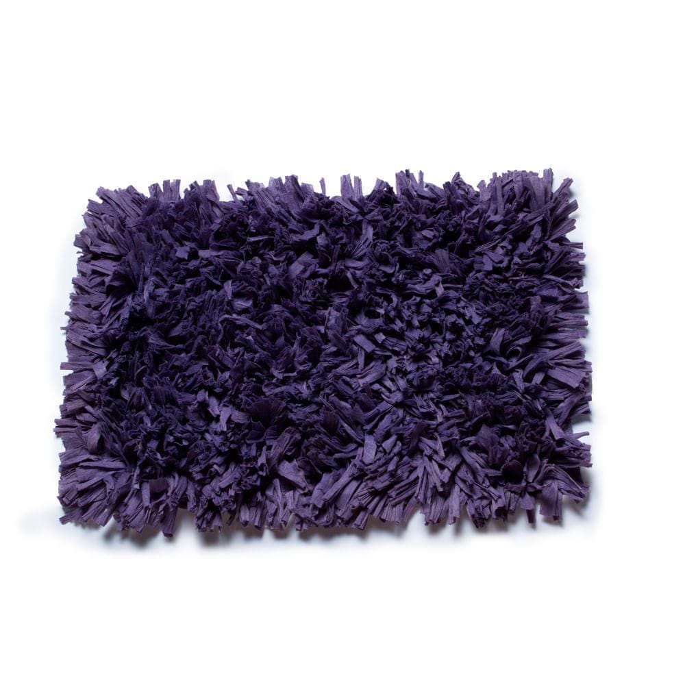 Tapete De Quarto Banheiro Corredor Retangular Vizapi Satara Vz1130 70X120Cm Roxo Figo