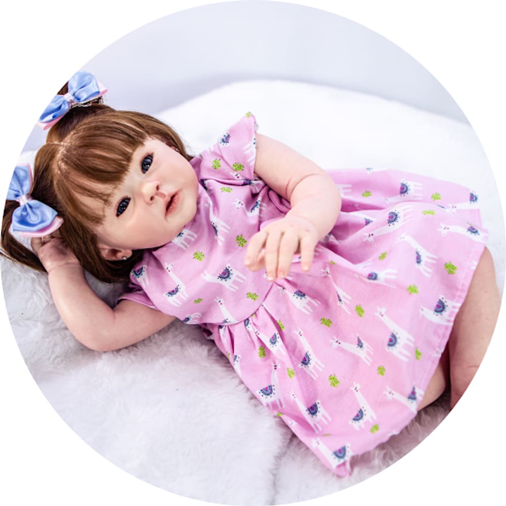 Boneca Bebe Reborn Menina Linda + Enxoval