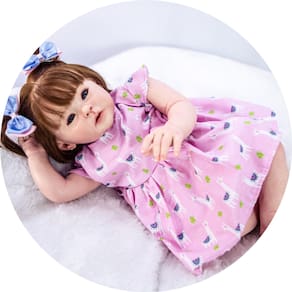 Boneca Bebe Reborn Menina Linda + Enxoval