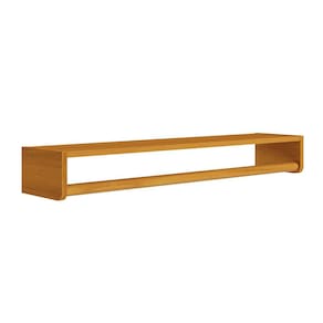 Prateleira Theo com Cabideiro Savana e Madeira - 93cmx20cmx13cm