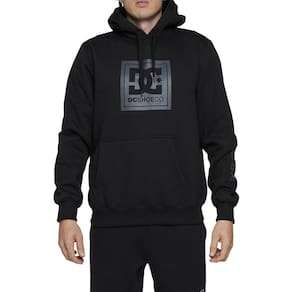Moletom DC Shoes Canguru Square Star 280G WT24 Preto