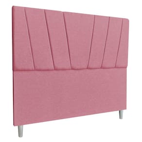 Cabeceira Queen 1,60m Italia Veludo Rosa - Pallazio