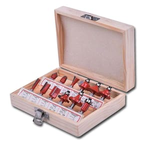 Kit Jogo de Fresas Para Tupia Madeira 12 Peças