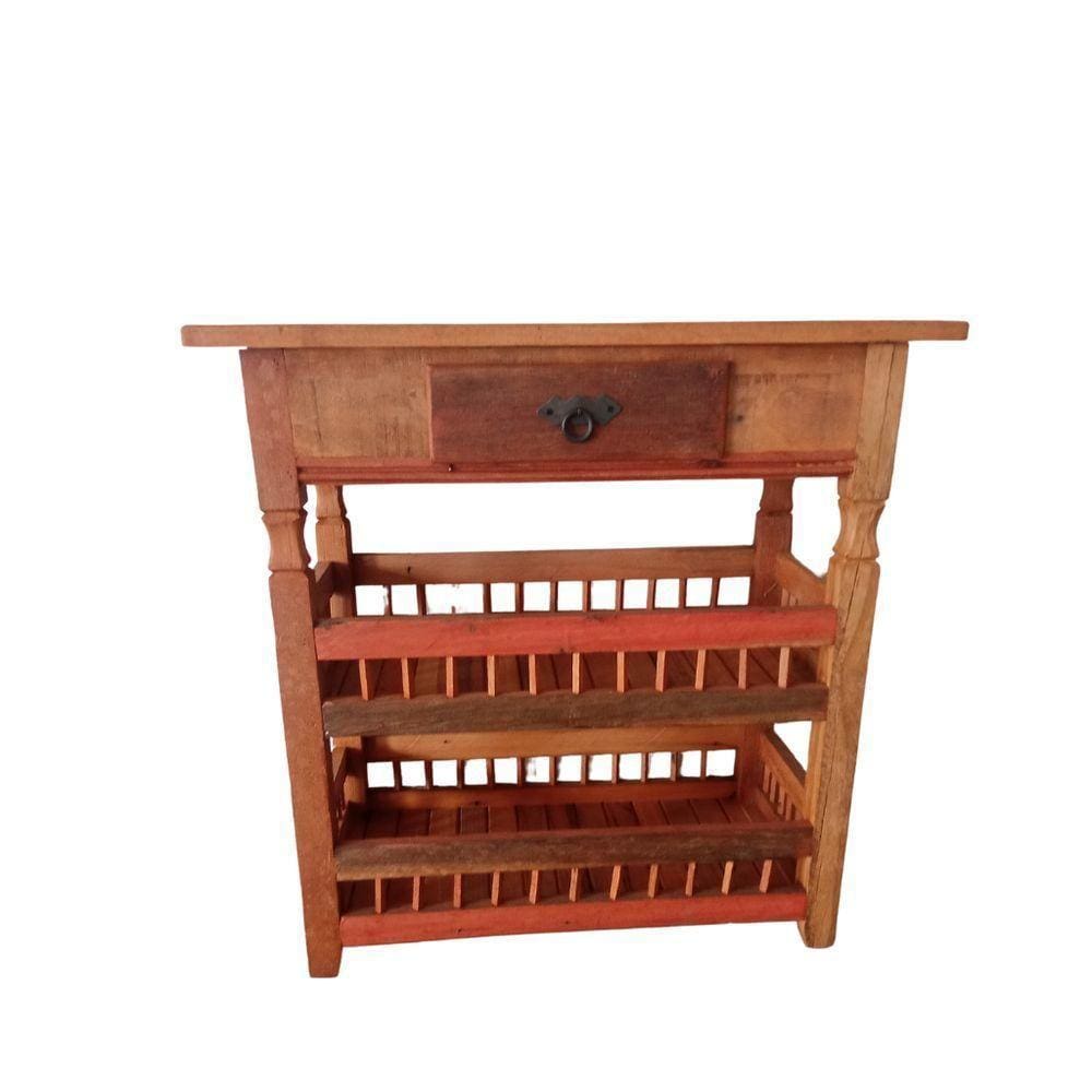 Aparador Fruteira De - Madeira Maciça Demolição - 80cmx80mtx40cm