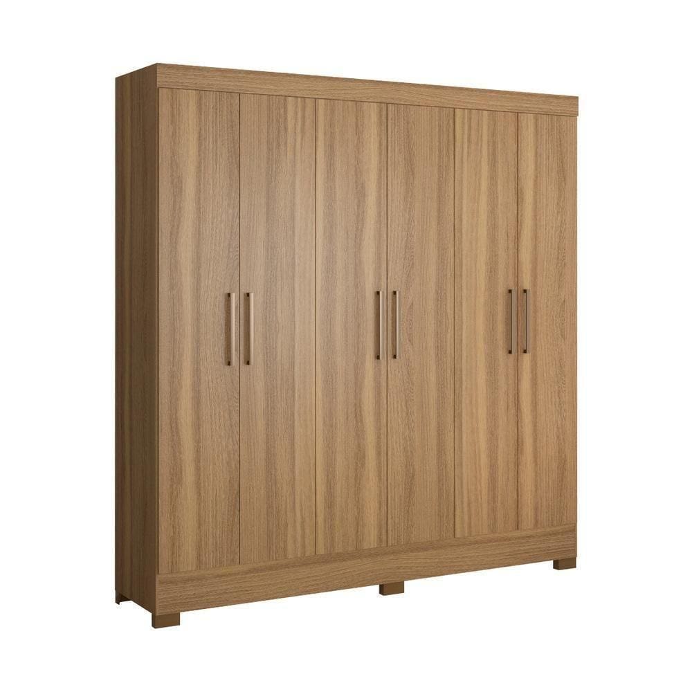 Guarda-roupas Casal 6 Portas 3 Gavetas Cr35194 Amêndola Amêndola