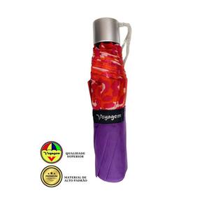 Guarda Chuva Reforçado Voyagem 010Bl Roxo Laranja